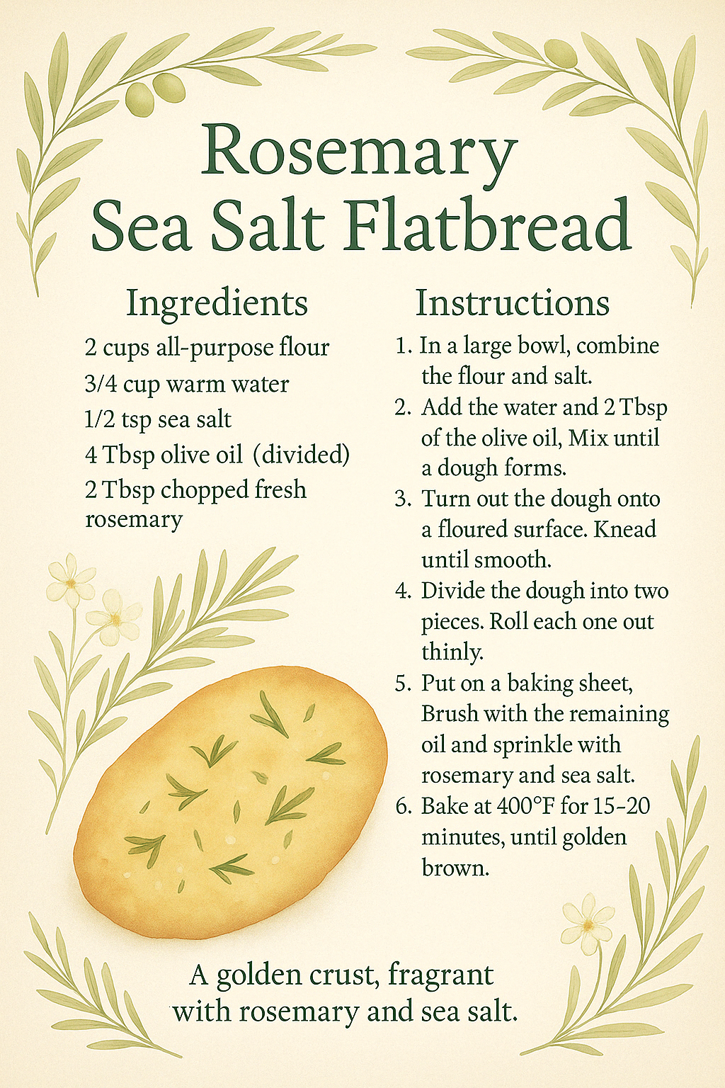 The Olive Affair recipe card preview