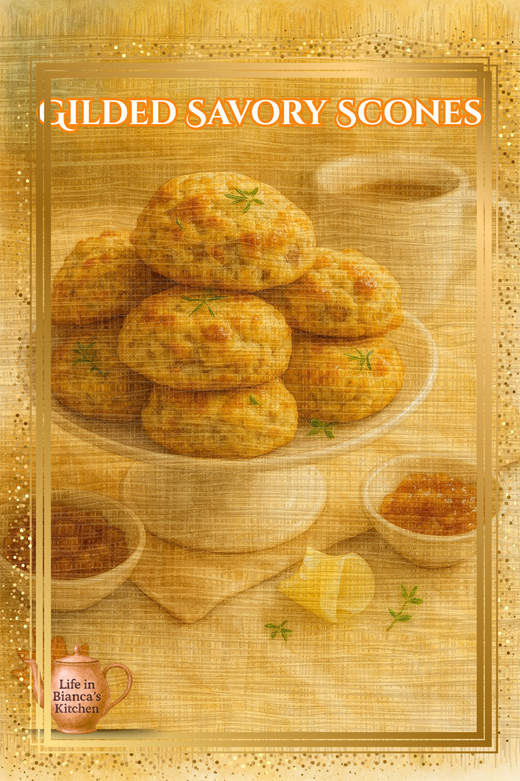 CARAMELIZED ONION & GRUYÈRE SCONES menu card