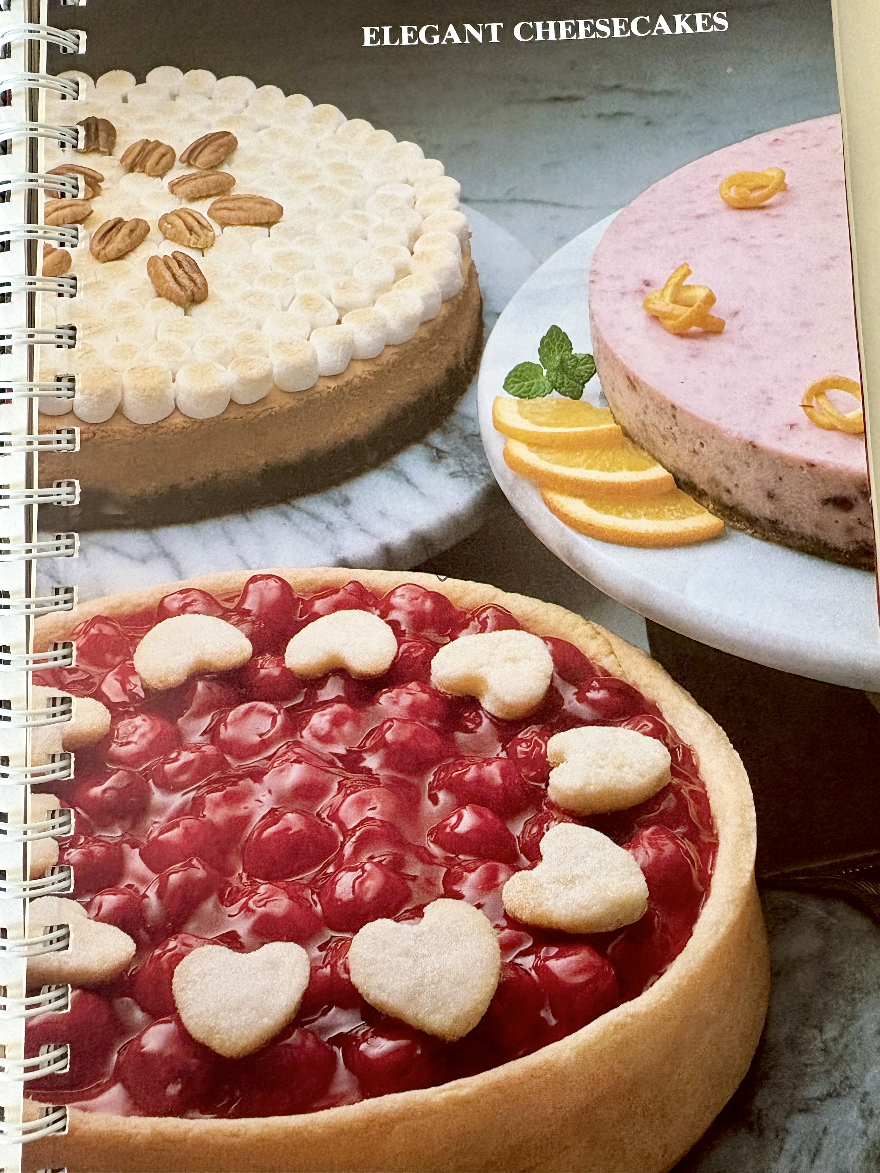 Centennial Cherry Cheesecake from 1981 Philadelphia Brand Cream Cheese Cookbook