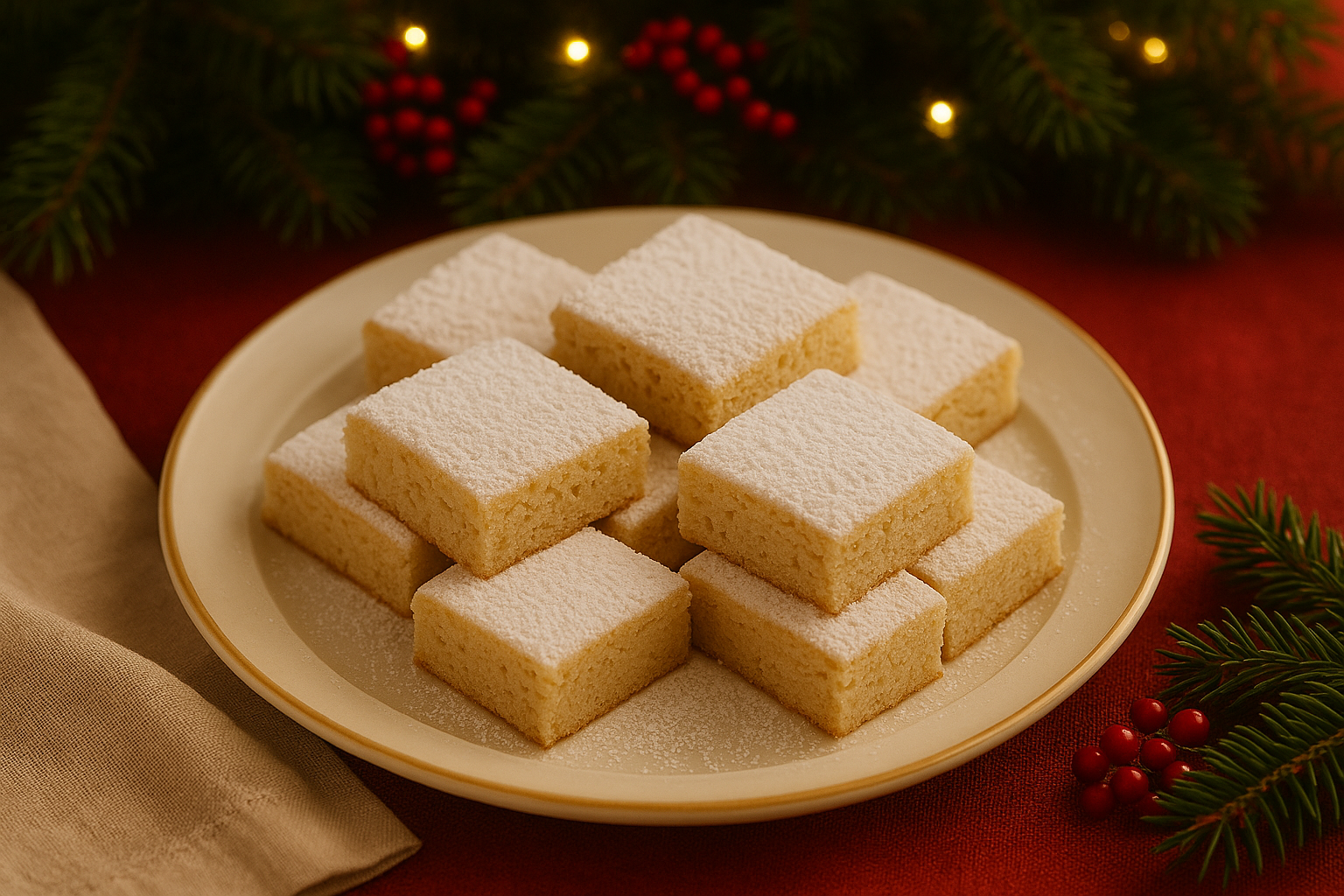 Victorian gingerbread biscuits styled for a candlelit holiday table, warm brown and spiced