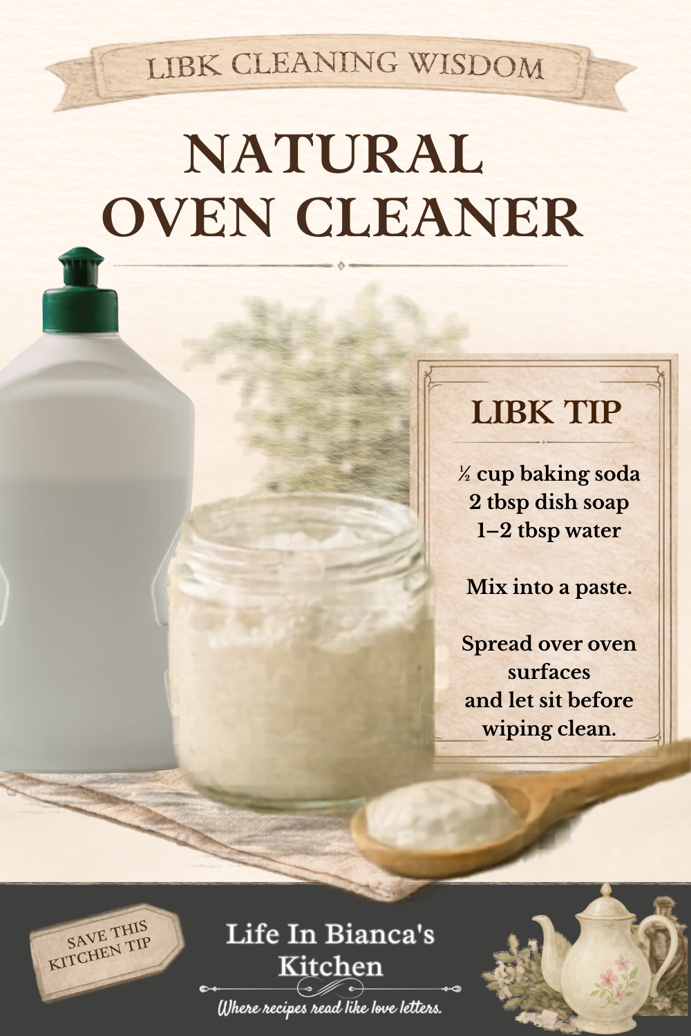 NATURAL OVEN CLEANER