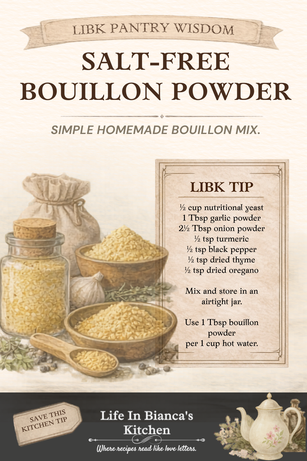 SALT-FREE BOUILLON